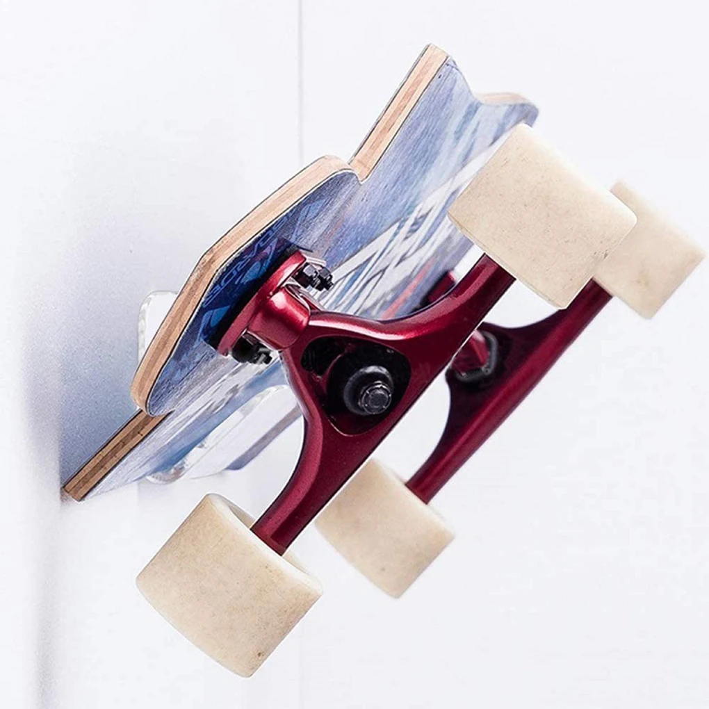 

Skateboard Display Holder Portable Detachable Wall-mounted Heavy Duty Transparent Longboard Stand Bracket Accessories
