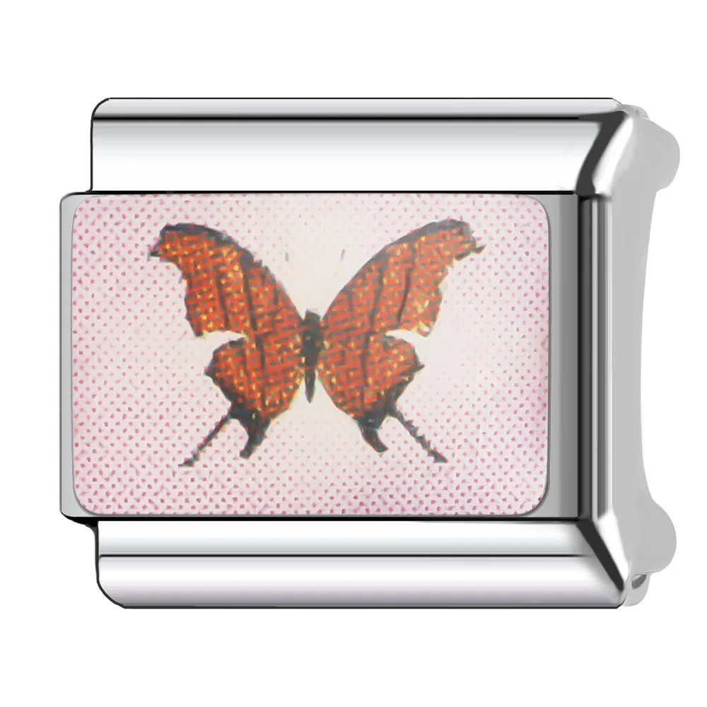 Memnon модный женский подарок бабочка цветок сердце подвески итальянские звенья