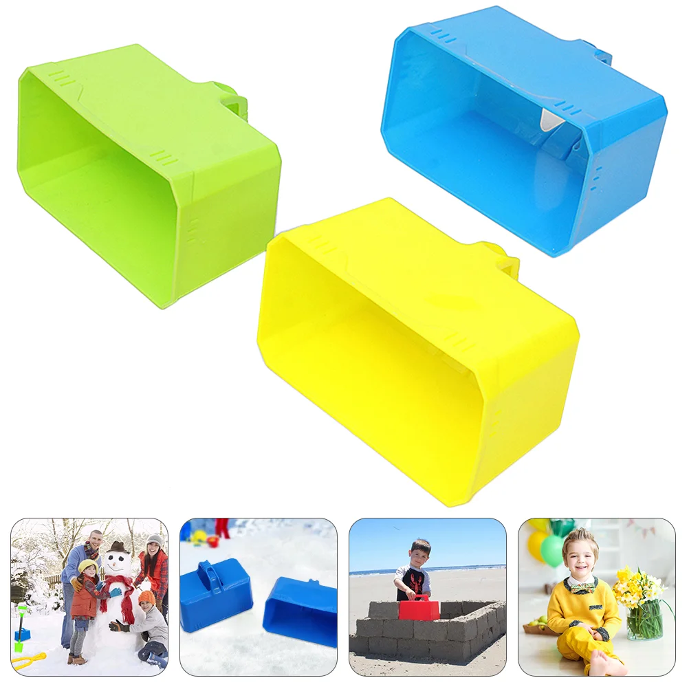 

3 Pcs Outdoor Accessories Brick Model Winter Snow Maker Mold Snowball Fight Castle Sand Making