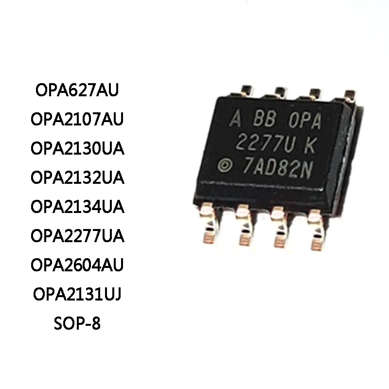 10Pcs OPA627AU OPA2107AU OPA2130UA OPA2132UA OPA2134UA OPA2277UA OPA2604AU OPA2131UJ SOP-8 IC Chip In Stock Wholesale - купить по