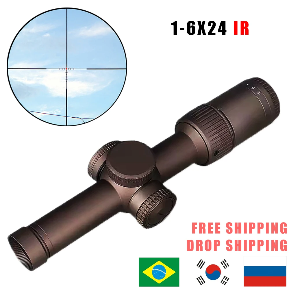 

1-6X24 IR Rifle Scope RZ HD GEN II Tactical Optics Air Rifle Accessories Front Sight Airsoft Gun Optical Riflescope Hunting