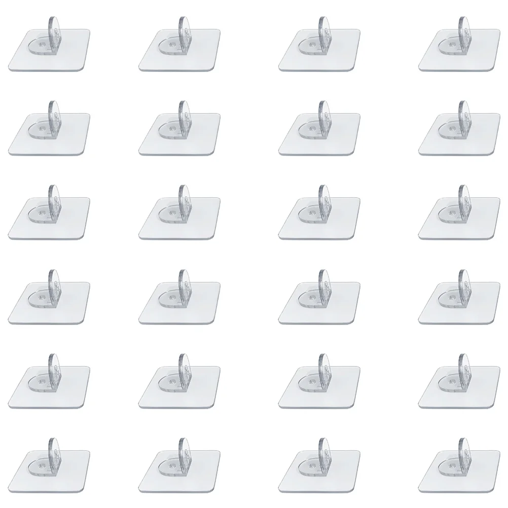 

Самоклеящиеся подставки для стеллажей, скобы с дыроколом без клея, 24 шт.