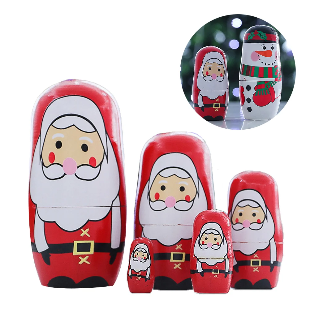 

Миниатюрные деревянные игрушки-подставки в виде Санты