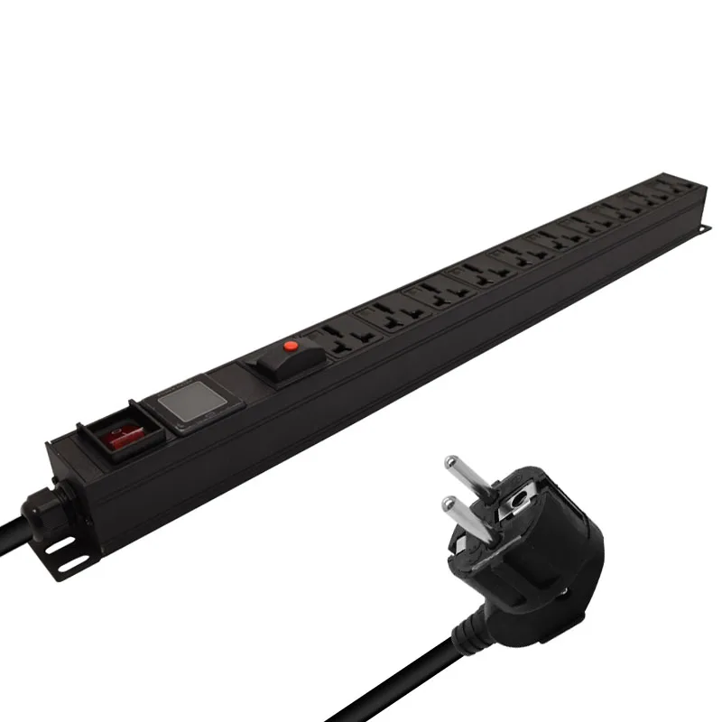 

Универсальная Розетка PDU 3500 Вт 10 выходной Удлинитель сетевой шкаф переключатель из алюминиевого сплава 2 м удлинитель защита от перегрузки