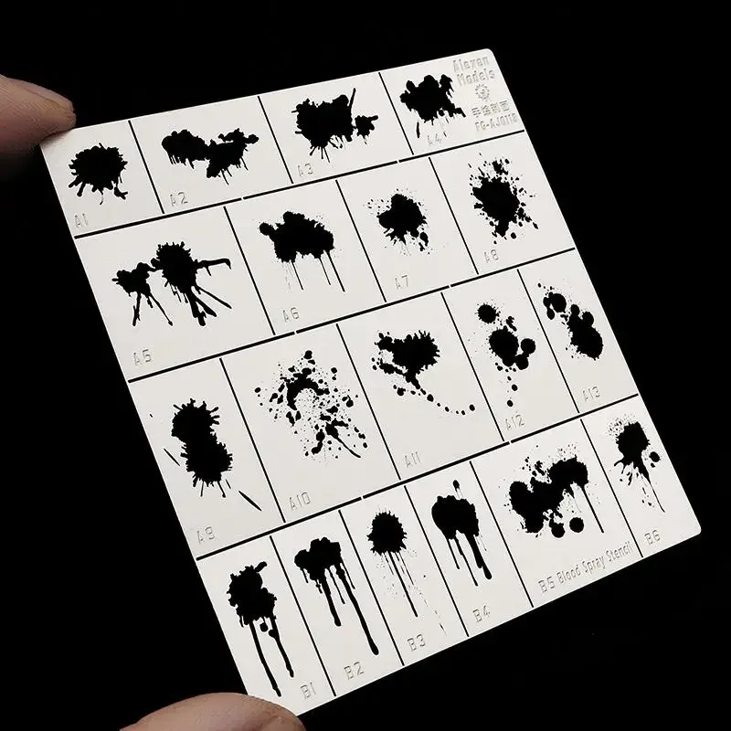 Alexen AJ0118 Трафарет Rapidyaging Assistant с эффектом пятен крови