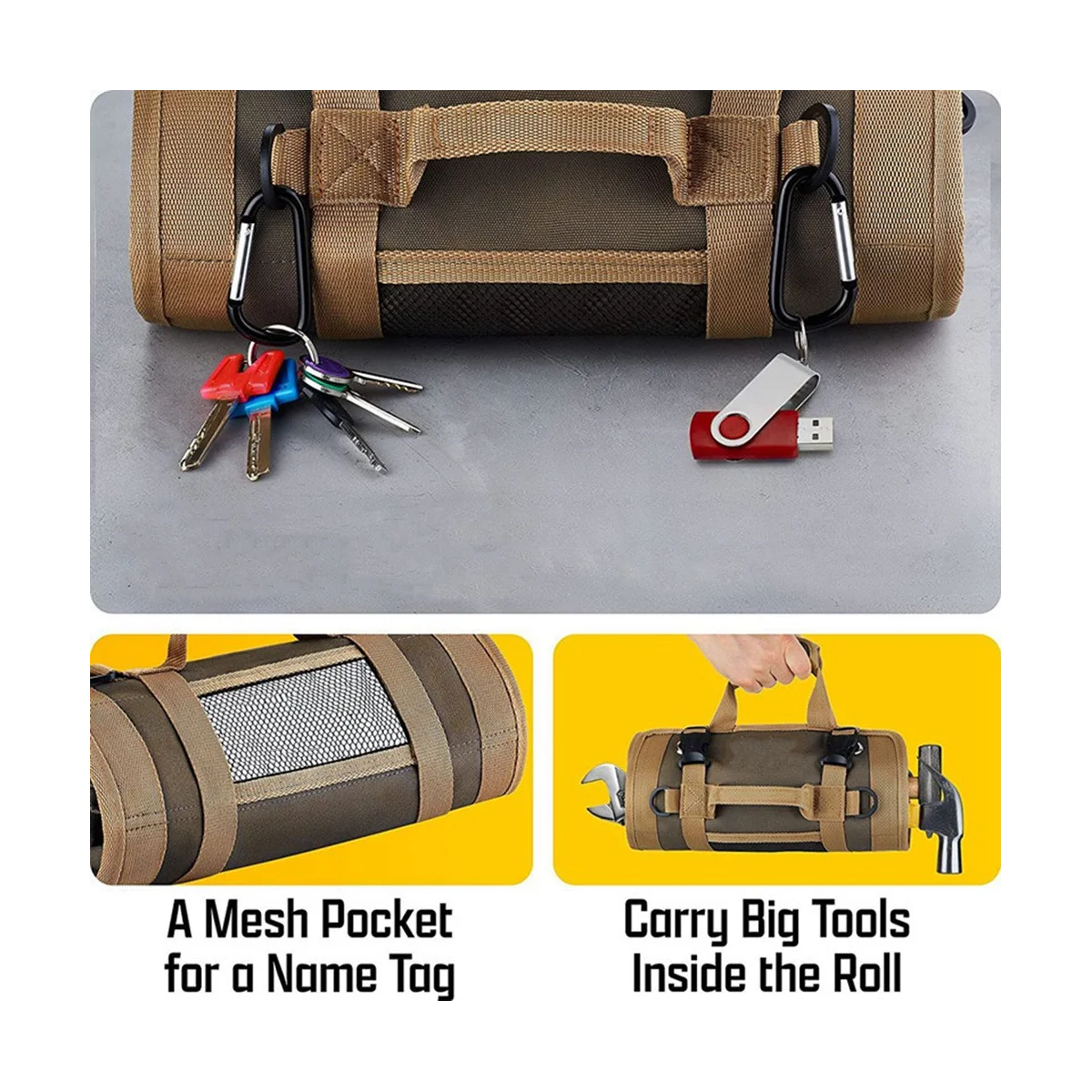 

Multipurpose Tool Bag High Quality Hardware Tool Bag Roll Up Portable Gadget Organizer