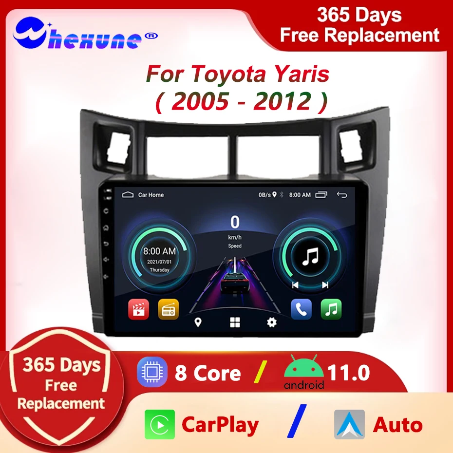 

Carplay авто 8G + 128G Android 11 автомобильный радиоприемник мультимедийный плеер для Toyota Yaris 2007 2005-2012 Стерео GPS навигация 2DIN головное устройство