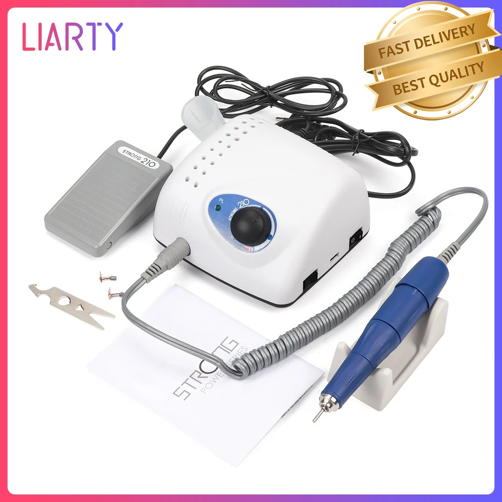 

35000RPM New Strong Nail Drill Machine 105L 65W Power Professional Electric Manicure Pedicure Electric Bits Drill Equipment