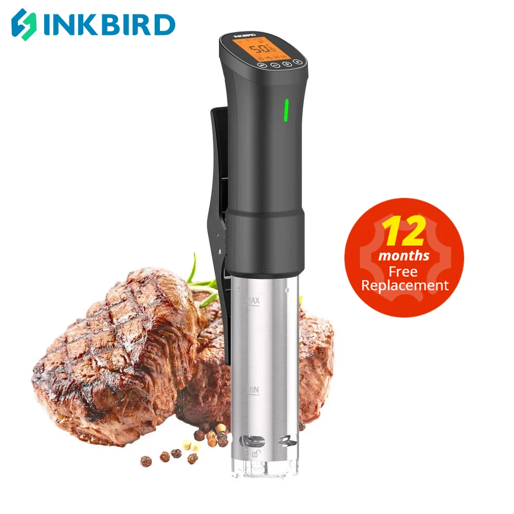INKBIRD ISV-200W Sous Vide Slow Cooker Vacuum Culinary Machine with 1000W Immersion Circulator&Stainless Steel Barrel&LCD Screen