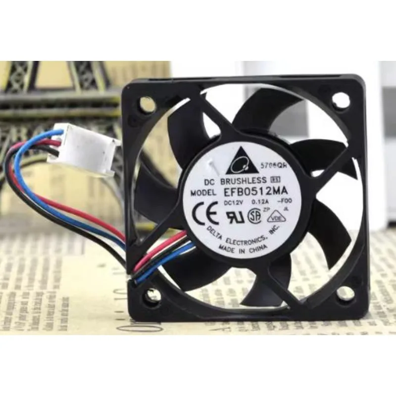 Новый вентилятор ЦП для Delta EFB0512MA 5010 5 см DC 12 В 0.12A 3-проводной преобразователь частоты измерение скорости охлаждающий вентилятор 50*50*10 мм