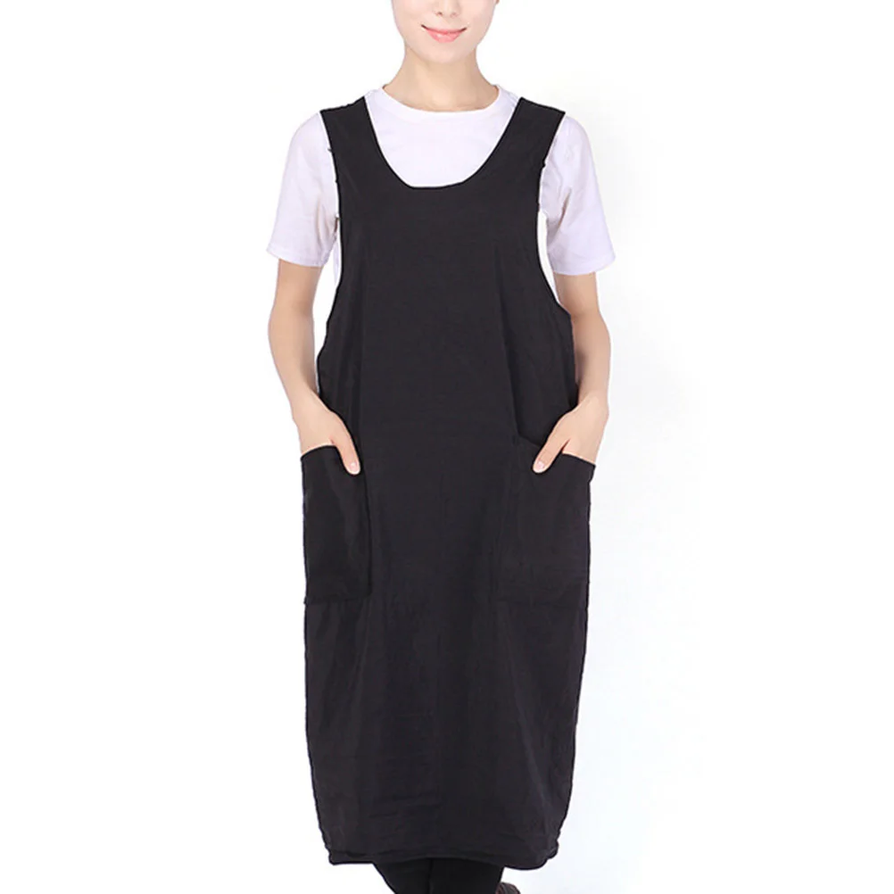 

Apron Hair Salon Stylist Women Cutting Haircut Aprons Barber Barbers Chef Cape Cooking Work Kitchen Adult Smock Robe Black