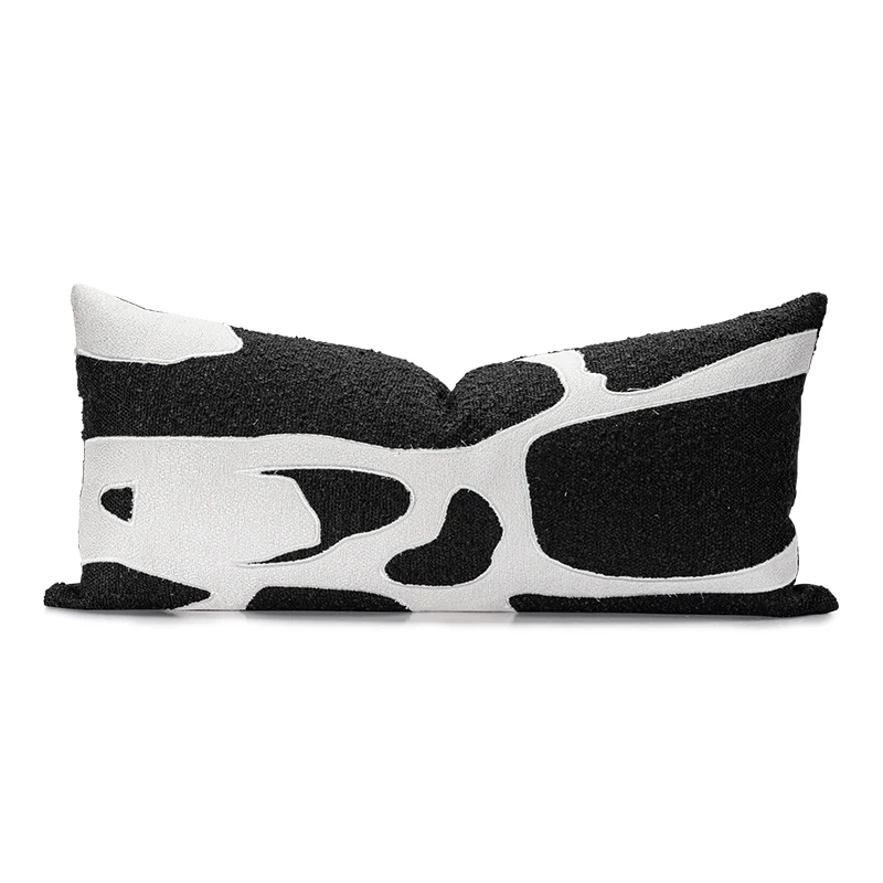 

Nordic White Black Cushion Cover Decorative Ramadan Pillows for Living Room Chair Ornamental Sofa Pillow Case Home Decor