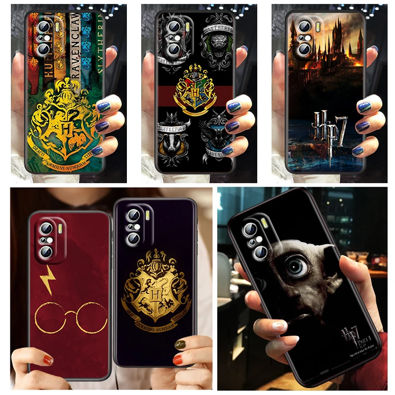 

Magic Potters Wand Harries Phone Case For Xiaomi Redmi K50 K40 Gaming A1 11 Prime 10 10C 9AT 9A 9C 9T 8 7A 6A 5 4X 5G Black