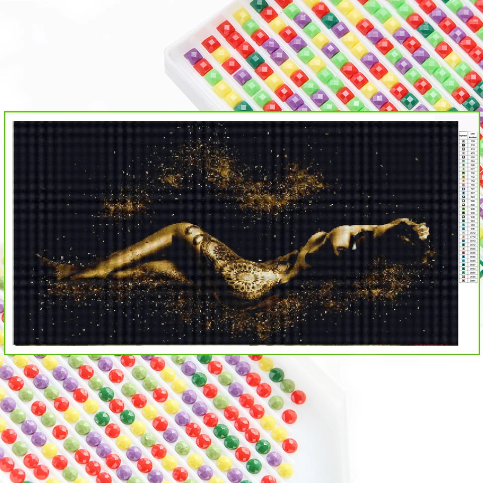 Полноразмерная/круглая алмазная живопись сделай сам привлекательная красота