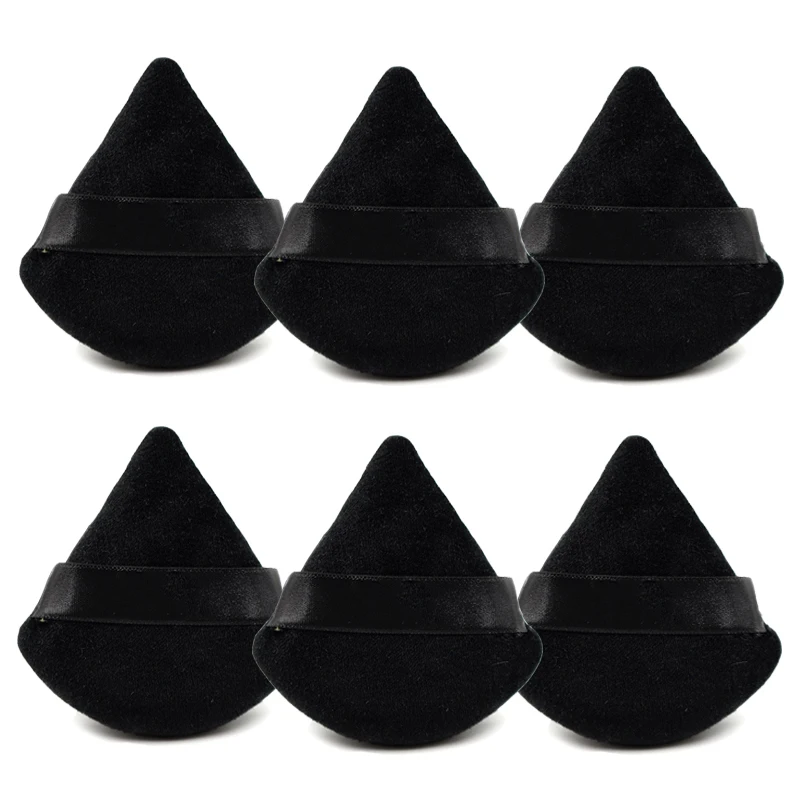 

2Pcs Velvet Triangle Powder Puff Make Up Sponges for Face Eyes Contouring Shadow Lightweight Cosmetic Foundation Makeup Tools