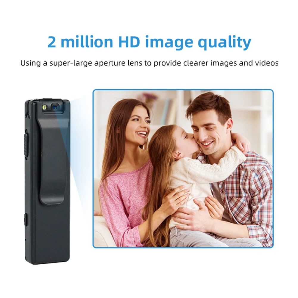 

2 Мп HD экран карманная видеокамера портативная видеозапись безопасность со светодиодной подсветкой