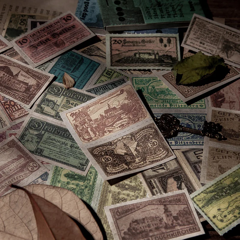 30 шт./лот блокноты для записей из материала скрапбукинга в стиле ретро