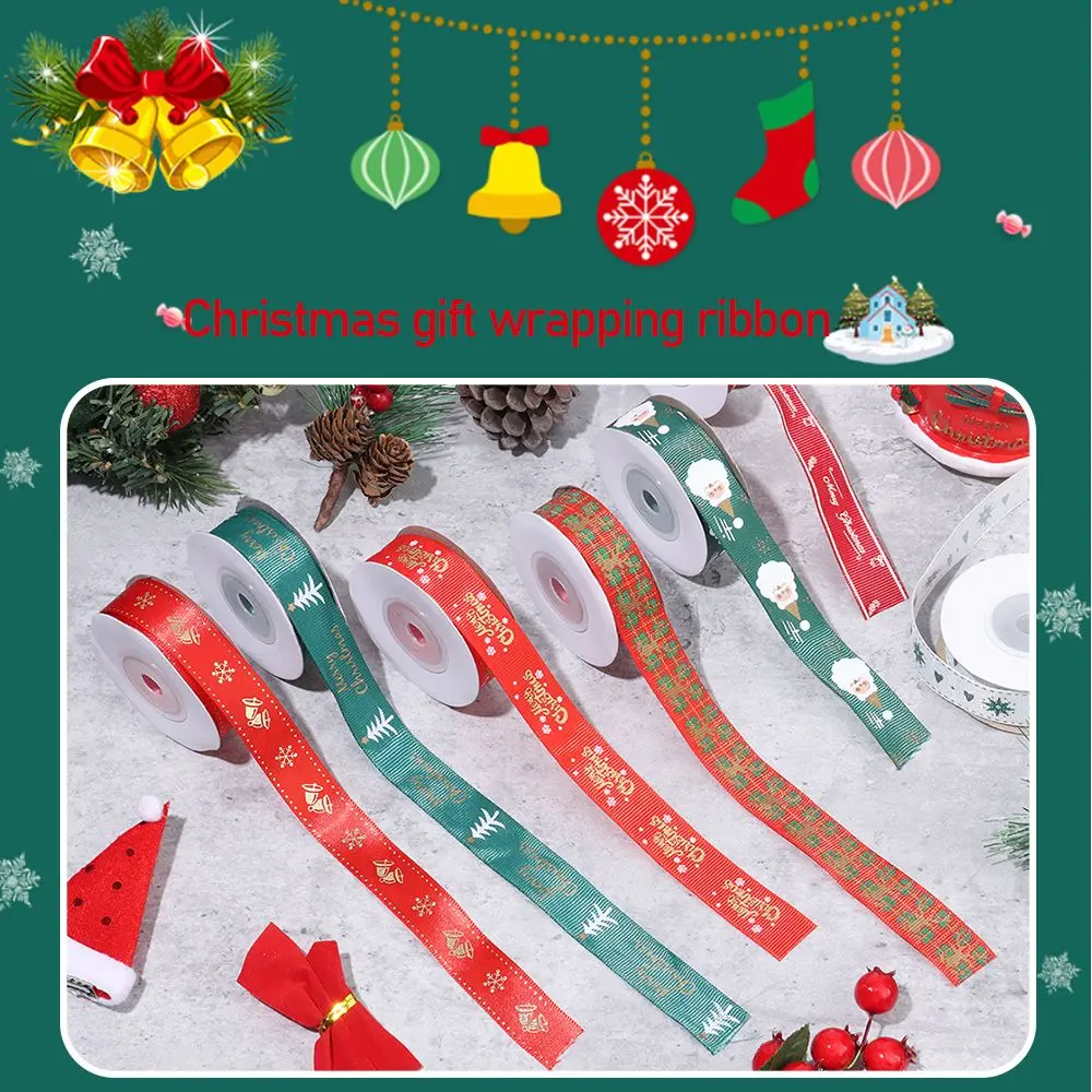 

Decoration 10 Yards/Roll 20MM Flower Bouquet Handmade Wrapping Ribbon Grosgrain Ribbons Satin Snowflake Santa Elk