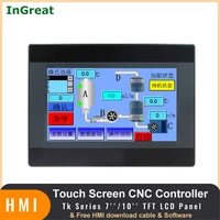 4 357 inch 10 hmi touch screen human machine interface tft lcd 1024600 rs232 rs485 cnc controller 64mb ram modbus