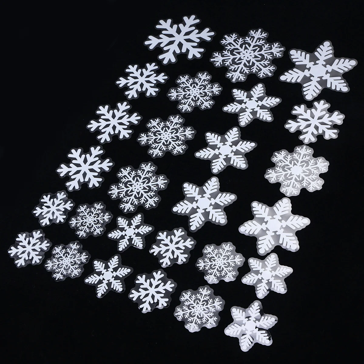 

2PC Snowflakes Decals Stickers Christmas Snowflakes Sticker Christmas Wall Stickers Self-adhesive Window Sticker