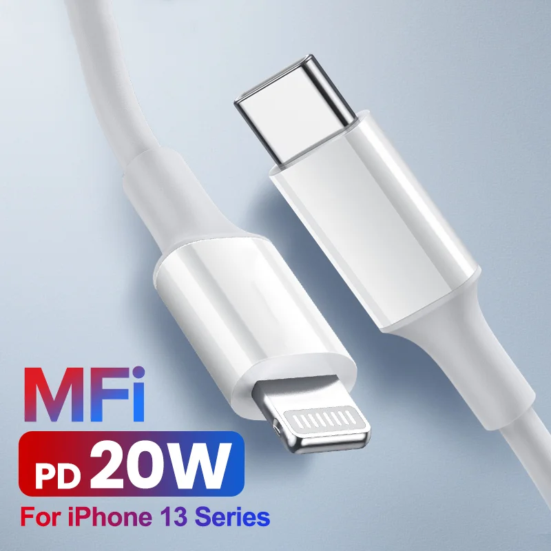 

MFi USB Type C to for Lightning Cable for iPhone 13 12 Pro Max 8 Fast Charging 18W 20W PD Data Cable for MacBook Pro iPad