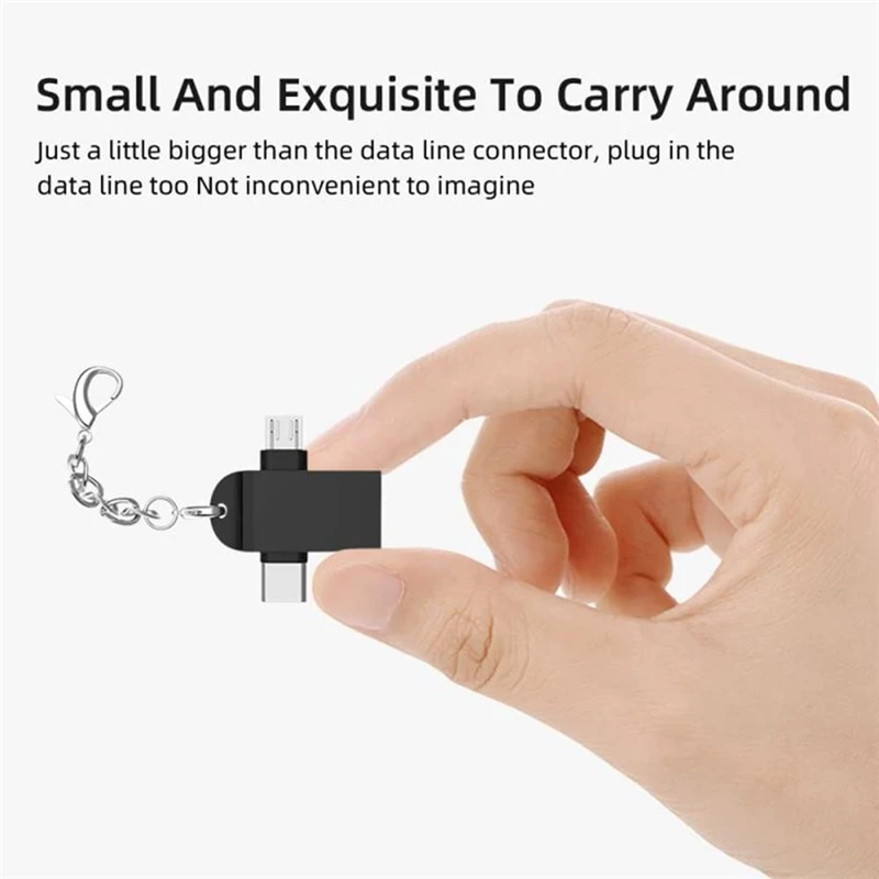 2 в 1 адаптер-конвертер Type C Micro USB 3 0 OTG для Samsung Android мобильный телефон Tablet U Disk Card Reader