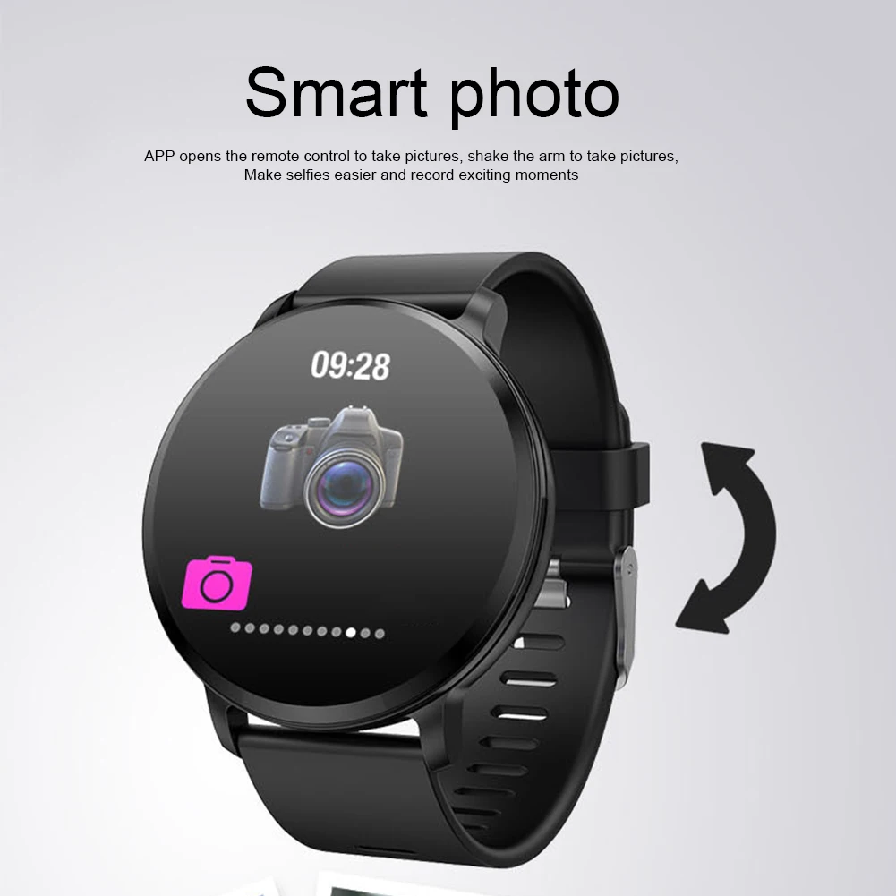 

Мужской и женский спортивный браслет, умные часы, фитнес-трекер, измерение артериального давления, пульса, температуры, цинковый сплав