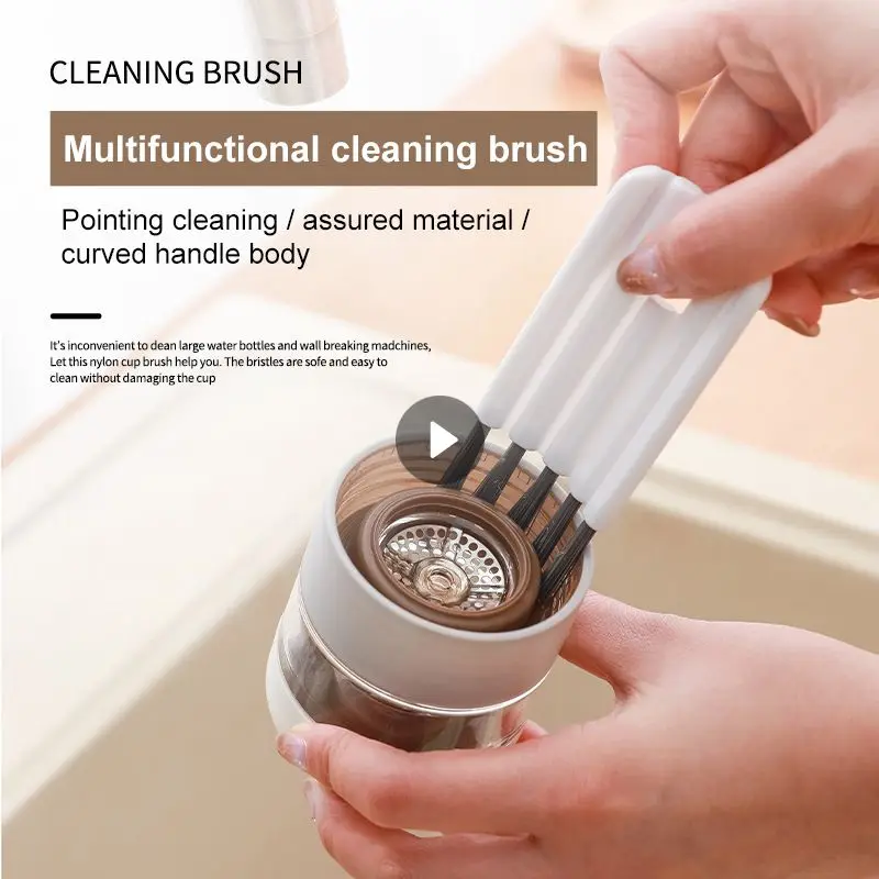 

Multifunctional Flexible Gap Brush Cup Cover Groove Gap Brush Household Soft Bristles Cleaning Brush No Dead Corner Cup Brush