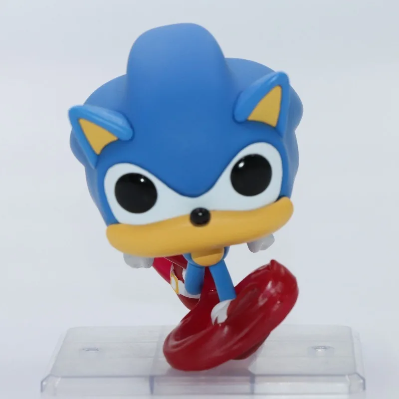 Фото Оригинальная фигурка FUNKO POP Sonic The Hedgehog Classic Sonic 632, игрушки для мальчиков и девочек, подарок, коллекционная модель, украшения №3