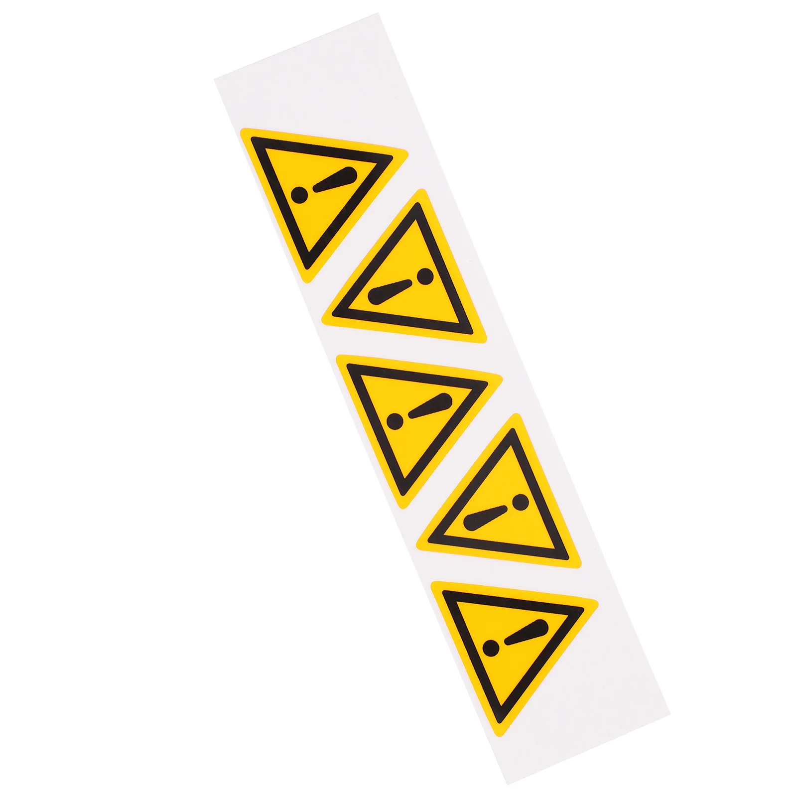 

5 Pcs Warning Stickers Exclamation Mark Self Adhesive The Sign Sturdy Caution Pp Synthetic Paper
