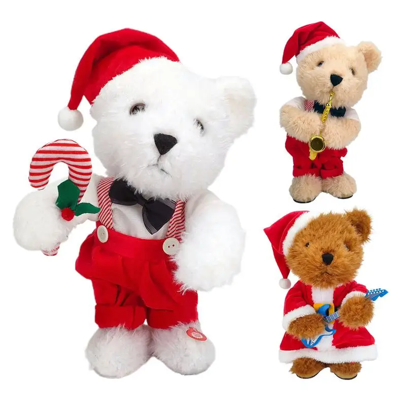

Singing And Dancing Christmas Toys Electronic Musical Bear toy Interactive Game Home Decor Kid Gift Baby Early Education Toys