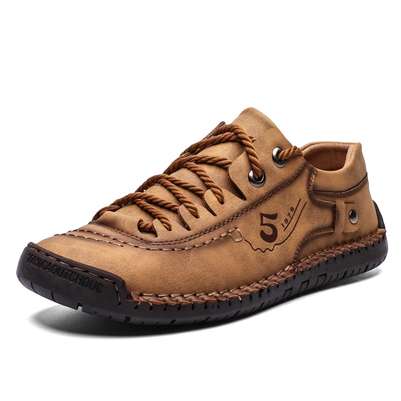 

Men's Korean style trendy casual leather shoes large size non-slip wear-resistant men's British style comfortable men's shoes