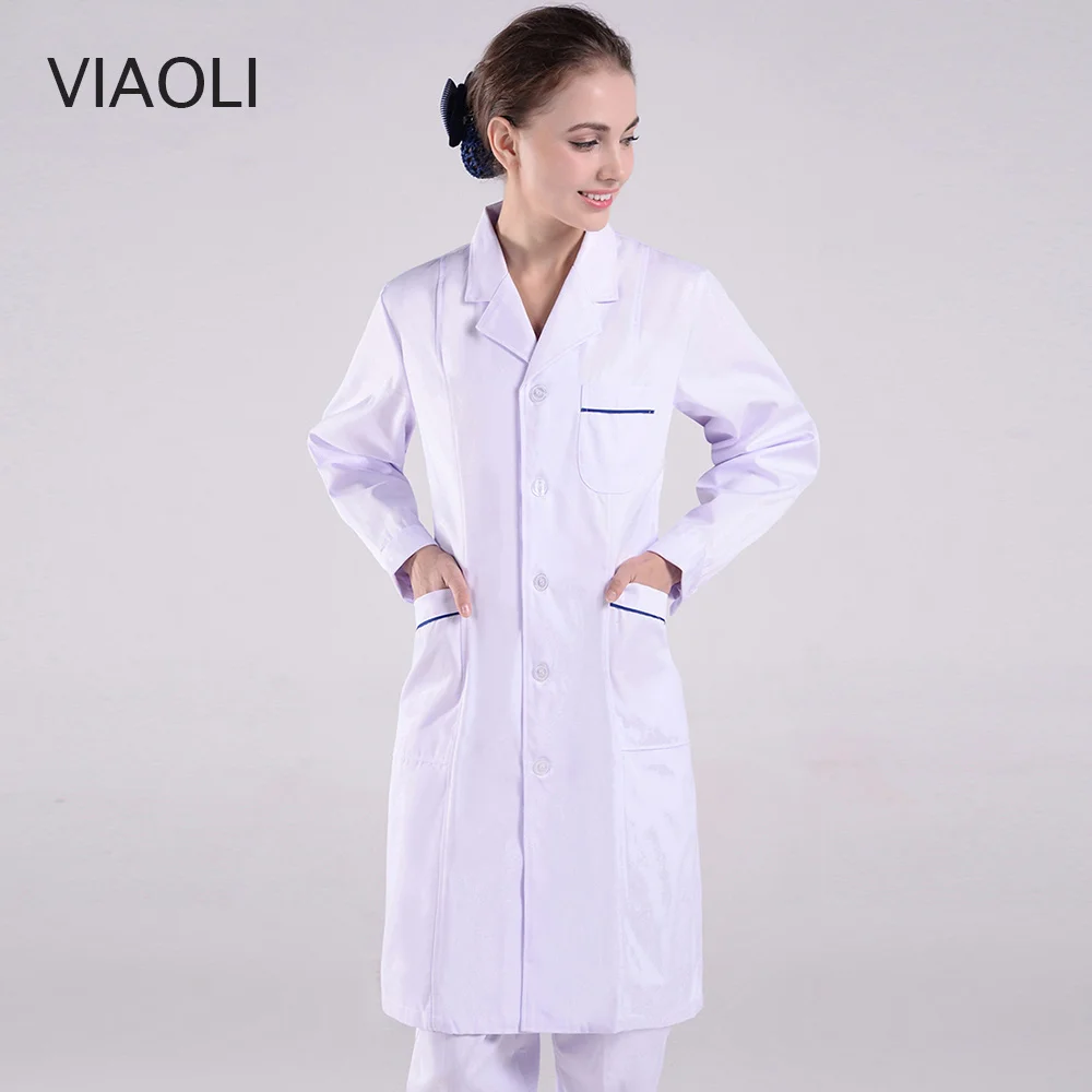 

Униформа медсестры Viaoli, женская одежда, летняя одежда для врачей в больницах, одежда для аптеки, лабораторное пальто, рабочая одежда, белые п...