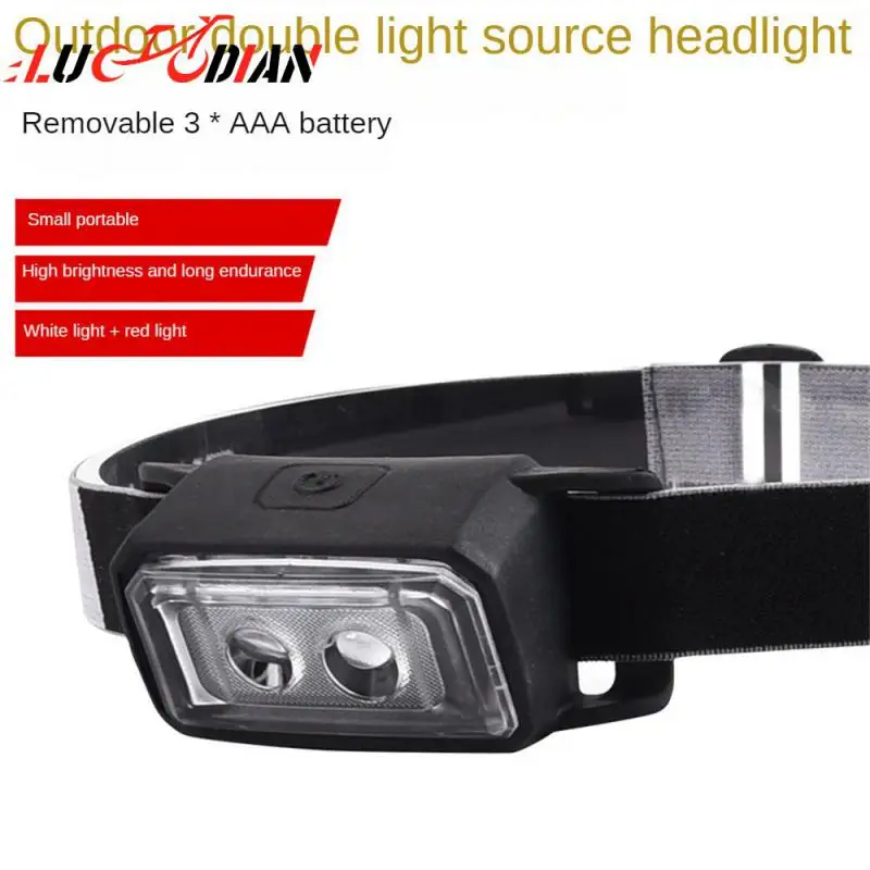 

And Long Service Life Led Headlamp Portable Headlights Small Body With High Energy Induction Headlights Abssilicone Weight 43g