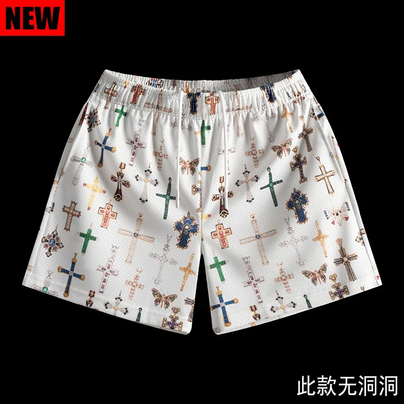 

New Shorts 2023 Summer GYM Men Running Sports Basketball Fitness Pants Mesh Fast Dry homme Breathable Trend Short