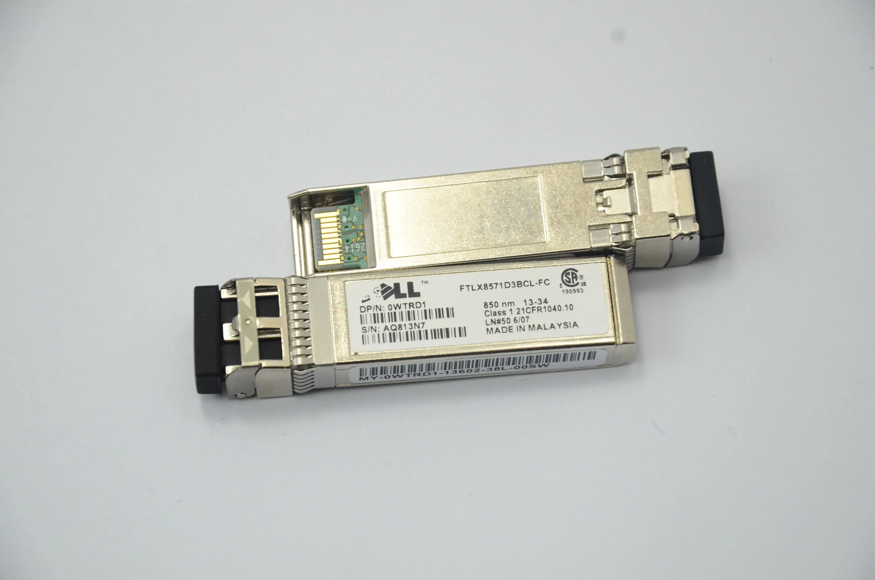 Enlarge Del-I/optical switch 10g sfp/FTLX8571D3BCL-FC/0WTRD1/10G 850NM SFP+ Network adapter Switch Optical fiber module/10g sfp module