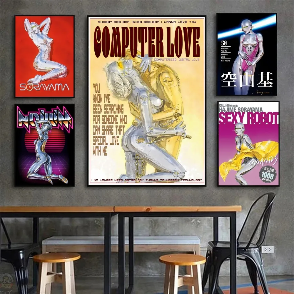 Art H-Hajime S-Sorayama постер настенное искусство домашний декор комнаты цифровая