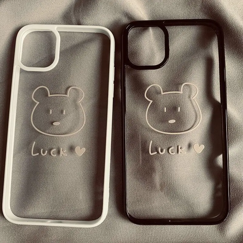 

Cartoon rabbit shockproof phone case for iphone 12 pro max 11 13 silicone cover for iphone xs max x xr 7 plus 8 se3 se2020 shell