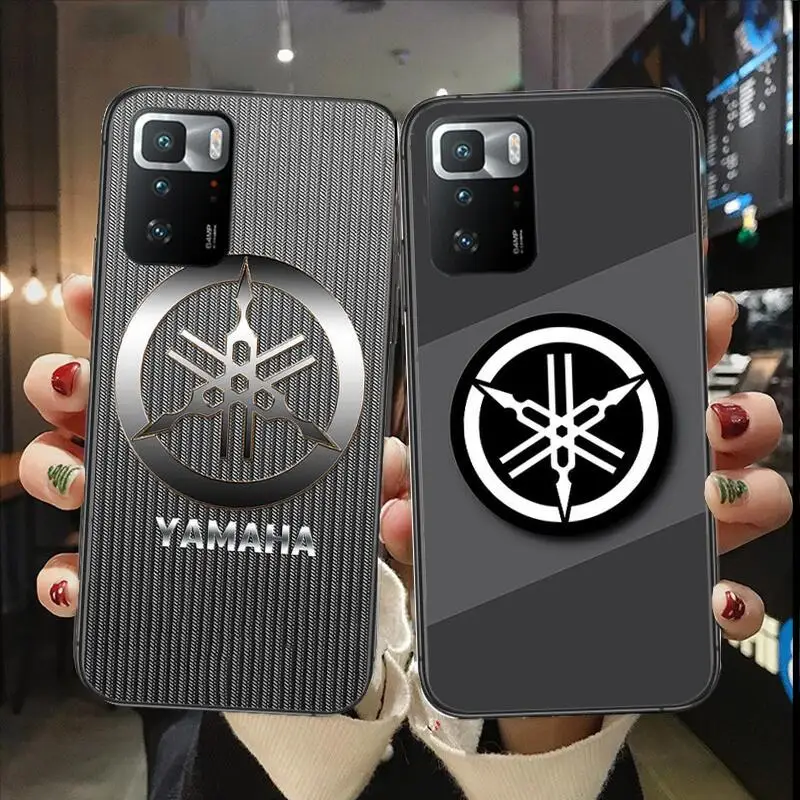 

Motorcycle Racing-YamAhas Black Phone Case For Redmi 9 9A 7A 10 8A 10A 8 Note 11 10S 7 11S Plus POCO X3 Pro Luxury Fashion Cover