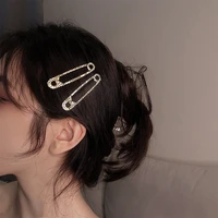 korean women shining crystal rhinestone luxury hair clips girls hairpins hair accessories headwear girls fashion gift ornament