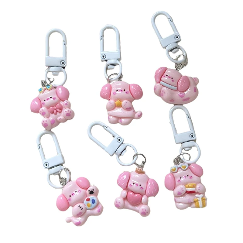 Креативная розовая подвеска в виде Свинки рюкзака наушников брелка для