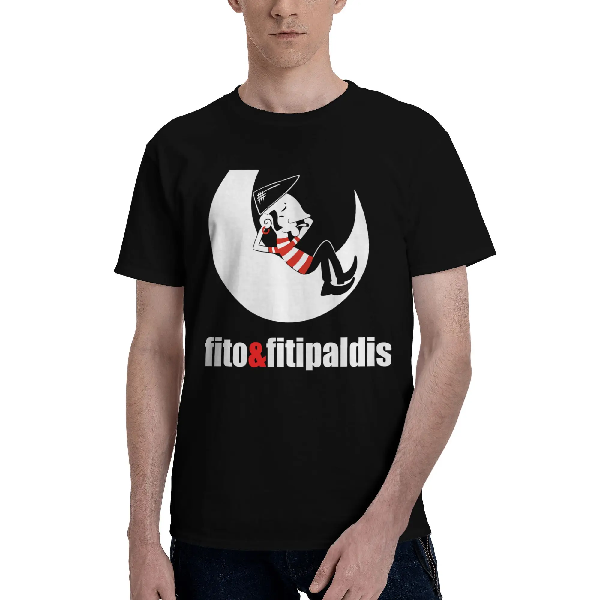 Фото Футболка Fitos Fitipaldis Rock Band для мужчин и женщин, идея подарка, футболки, хлопковая одежда №2