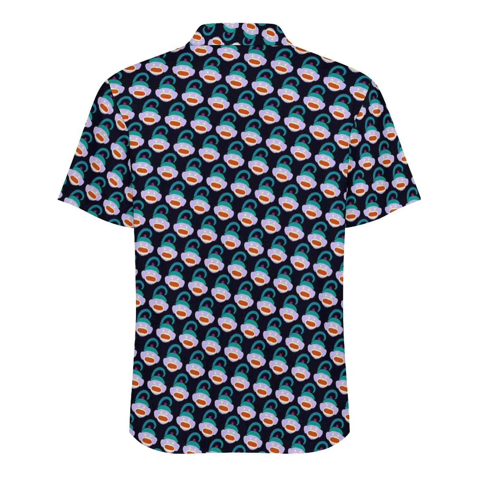 Гавайская рубашка стандартная блузка с принтом обезьяны хвост винтажные