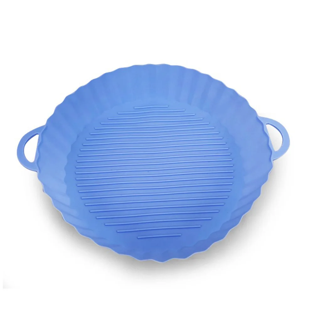 

Air Fryer Silicone Pot Air Fryer Basket Liner 18cm Round Non-Stick Reusable Grill Pizza Oven Baking Tray Mat Kitchen Accessories