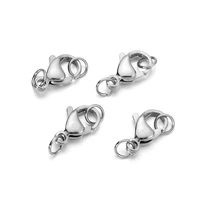 30pcs 9mm 15mm stainless steel lobster clasps hooks for necklace bracelet gold color connectors fit diy jewelry making supplies