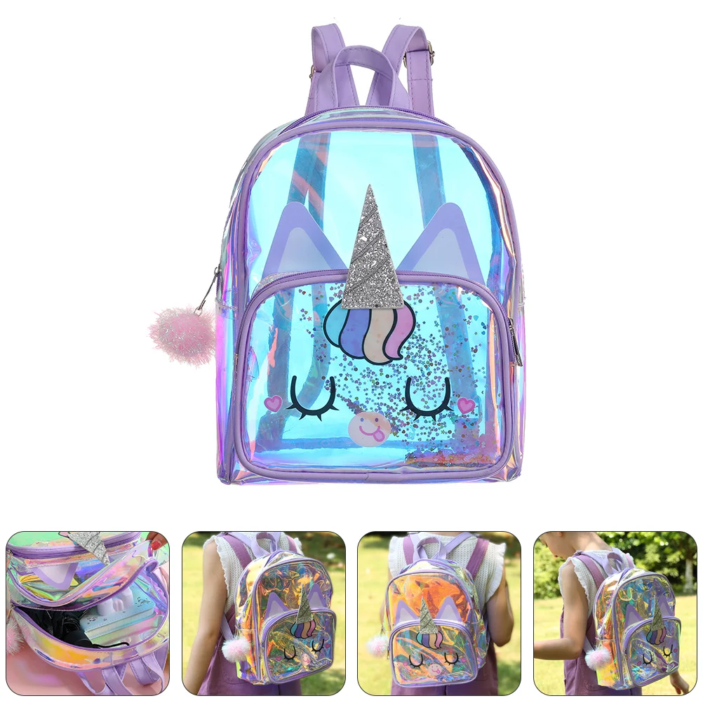 

Уличная сумка для девочек, дорожный рюкзак на плечо с блестками, детский мультяшный рюкзак для книг