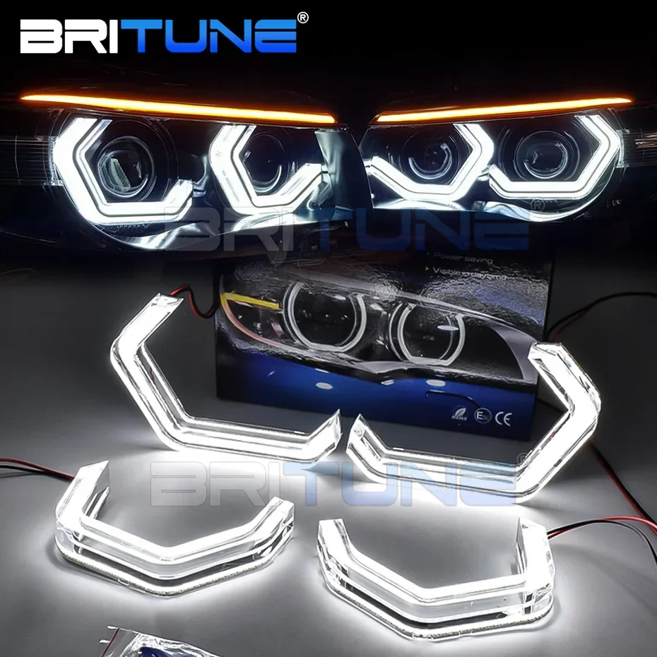 Светодиодные ангельские глазки для BMW E46 F10 F30 F31 E60 E90 E61 F82 M4 M2 F22 F83 Автотюнинг