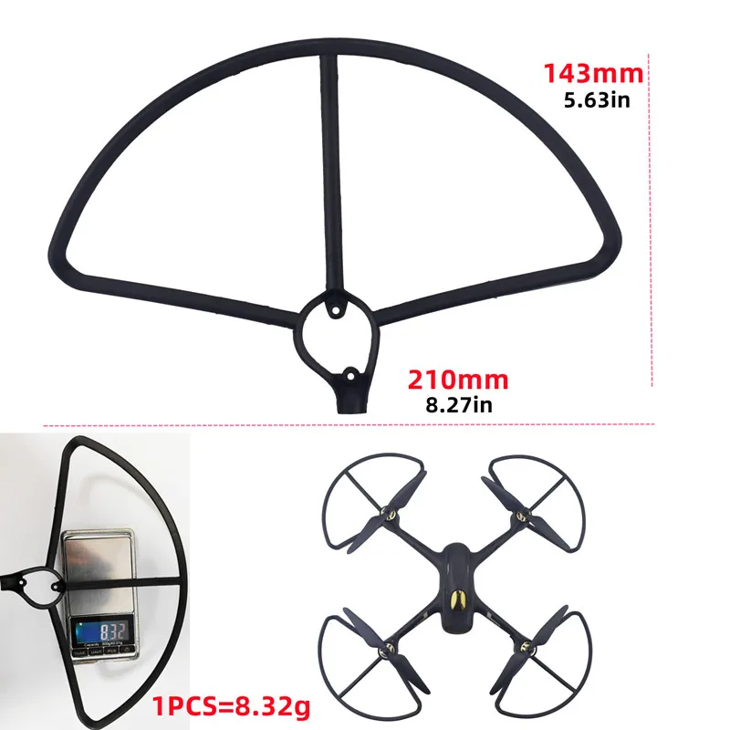 Защитный чехол для пропеллера Hubsan H501S/H501A/H501C/H501M/H501S W/H501S pro RC 4 шт. - купить по