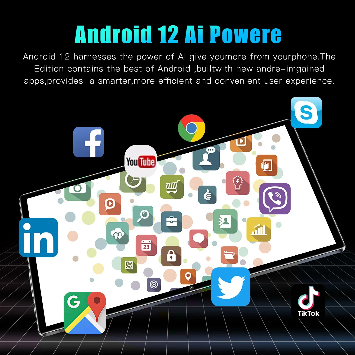 2024 X11Pro Планшет Android12 10 1-дюймовый HD-экран 12 ГБ ОЗУ 512 ПЗУ Bluetooth5.0 5G GPS WIFI 24 МП + 48
