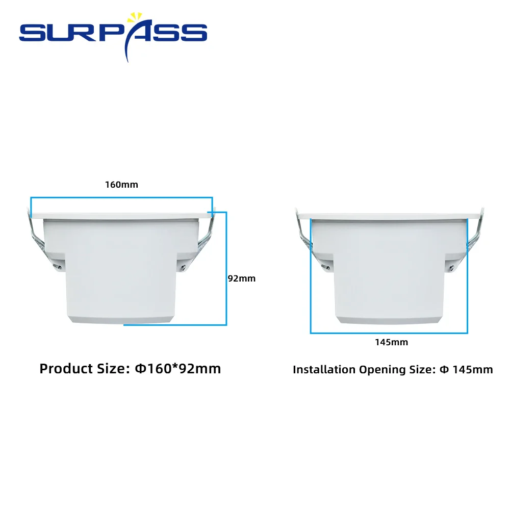 4.5-дюймовый потолочный динамик Водонепроницаемая задняя крышка простая